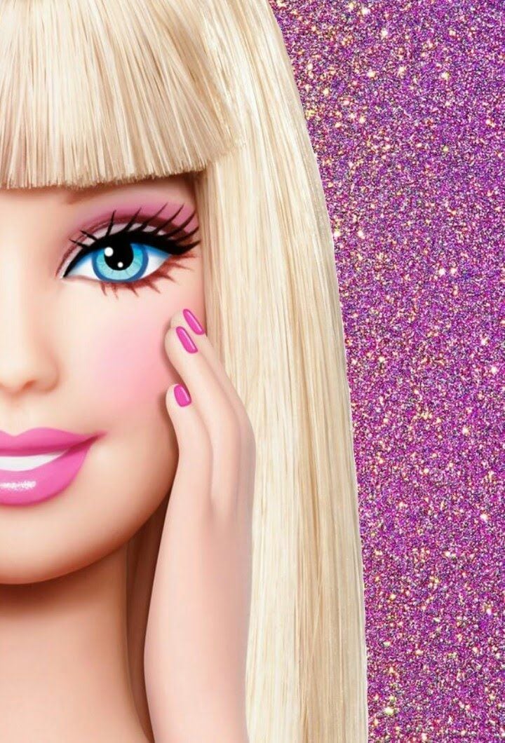 Fondo del rostro de Barbie para smartphone