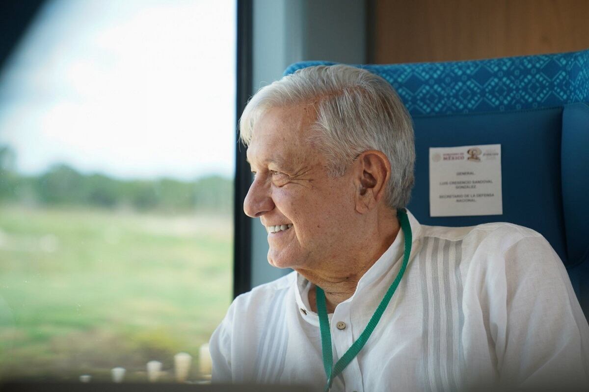 AMLO en el Tren Maya