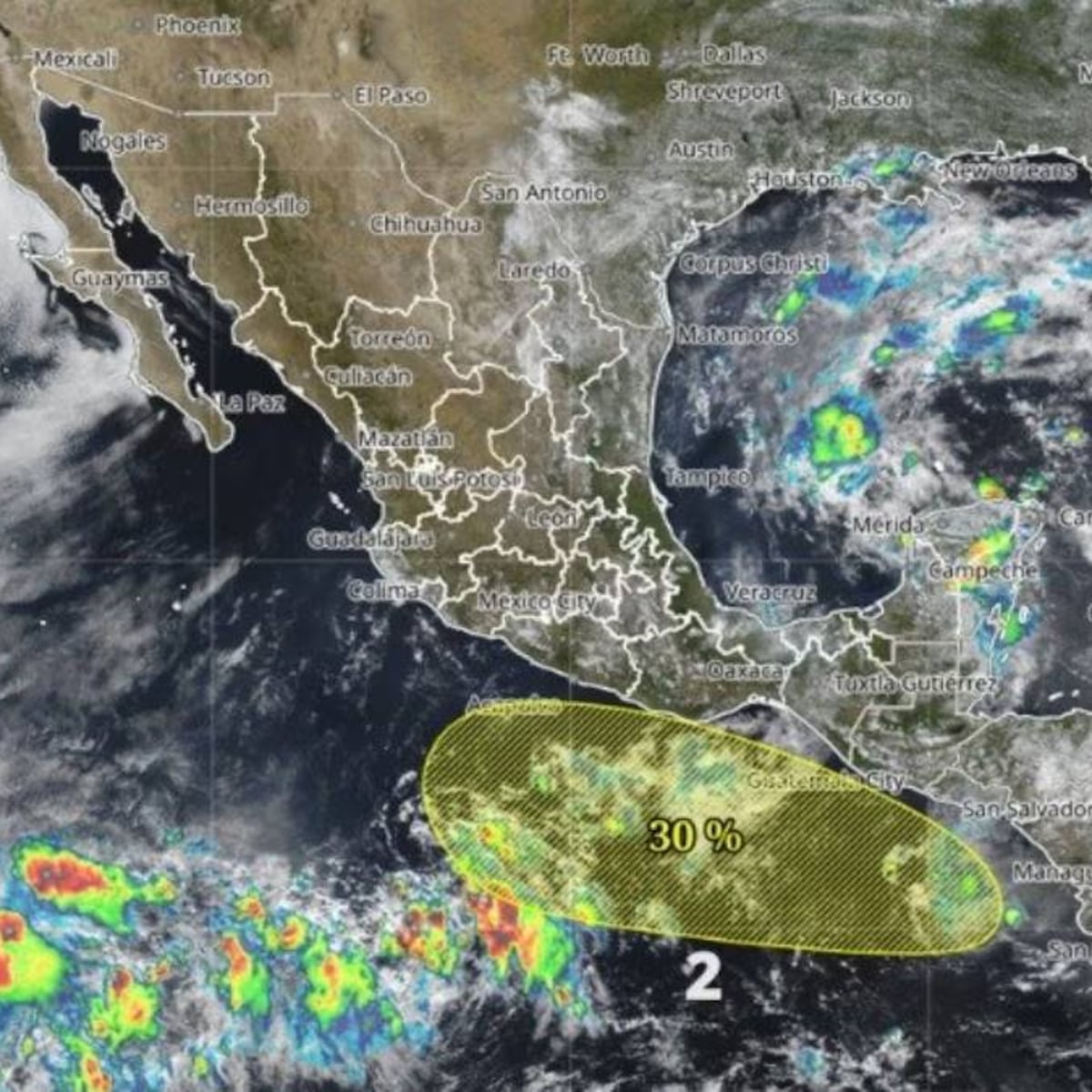 Amanda y Boris: SMN vigila dos posibles ciclones en el Pacífico