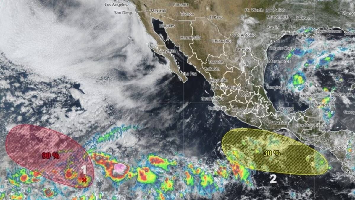 Amanda y Boris: SMN vigila dos posibles ciclones en el Pacífico