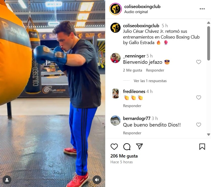 Julio César Chávez Jr. regresa al boxeo tras ser liberado en México