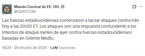 Estados Unidos ataque a Irán