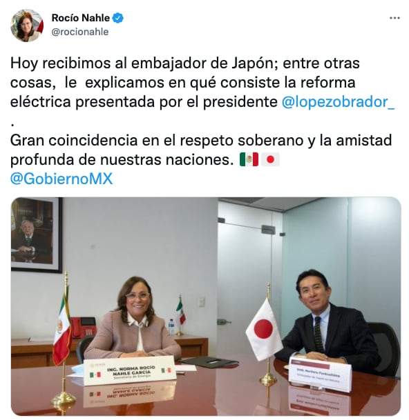 Rocío Nahle informó sobre la reunión