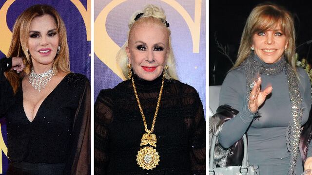 Lucía Méndez, Laura Zapata y Verónica Castro