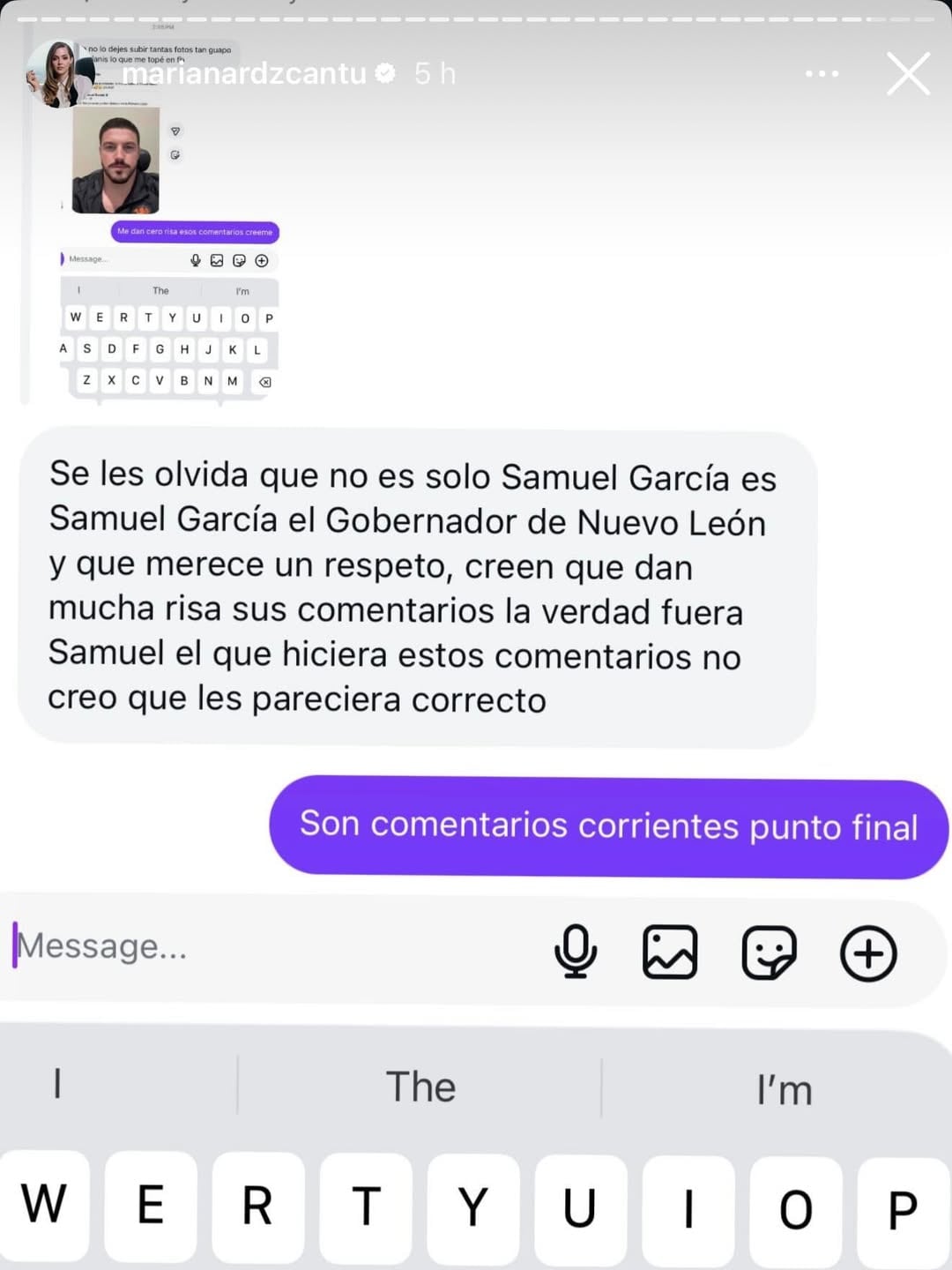 Samuel García recibe acoso digital en redes sociales tras corte de cabello.