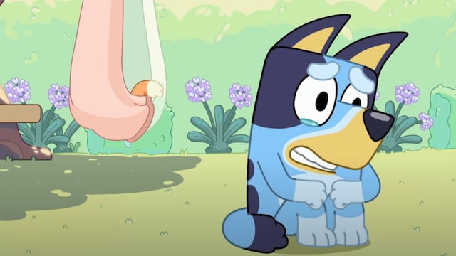 Bluey llorando
