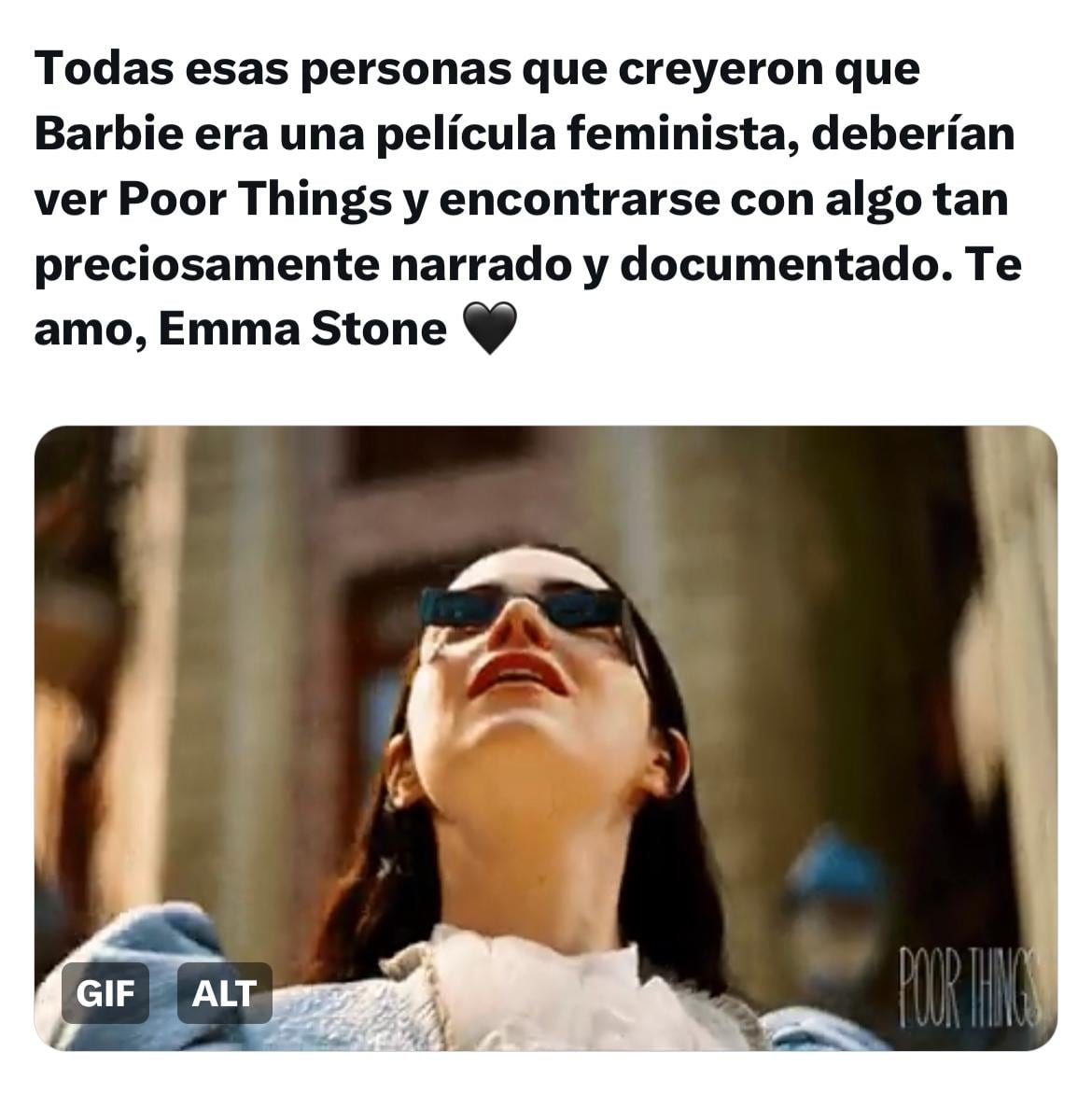 Emma Stone y los memes de merecer el Premio Oscar a Mejor Actriz en Pobre Criaturas.