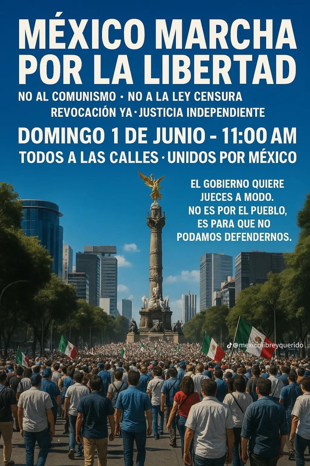 Convocan a marcha contra las elecciones 2025 del Poder Judicial