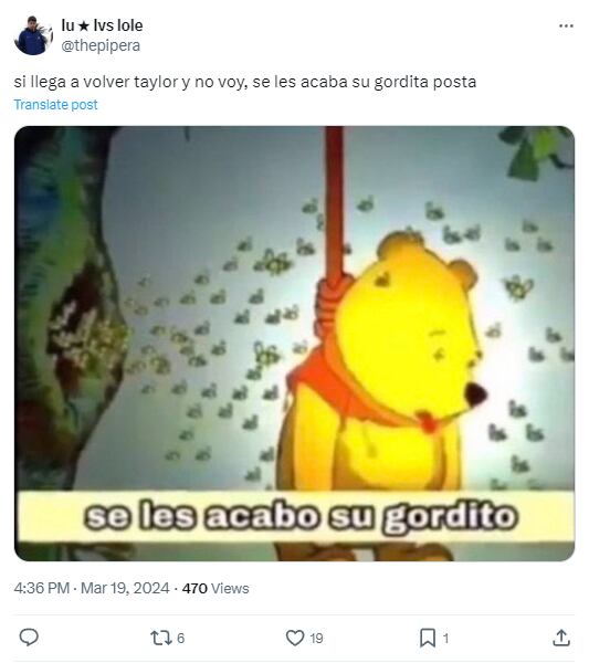 Memes de Taylor Swift por su regreso a Latinoamérica