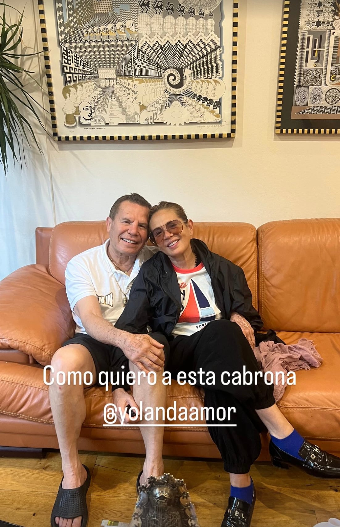 Yolanda Andrade reaparece junto a su amigo Julio César Chávez