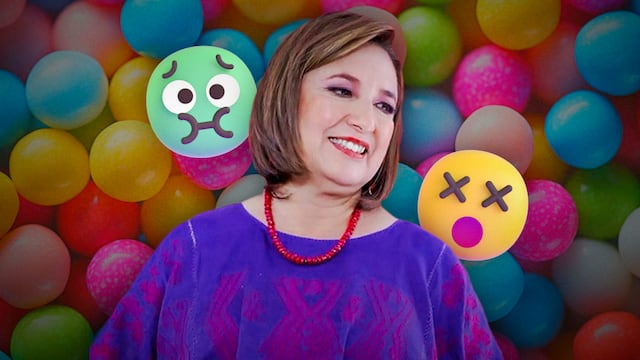 Xóchitl Gálvez tiene otro episodio con un chicle