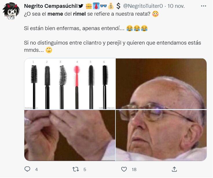 Memes de la tendencia rímel