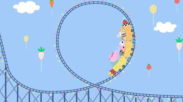 Peppa Pig por Día Internacional de la Montaña Rusa