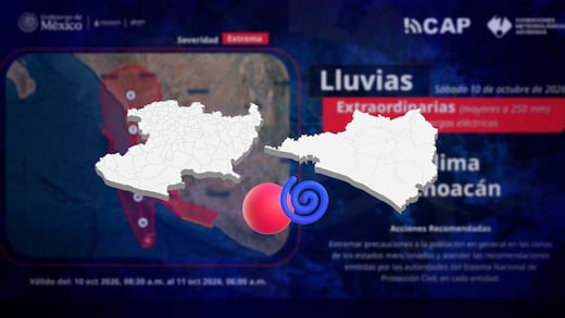 Huracán Simón: SMN emite CAP rojo para Colima y Michoacán