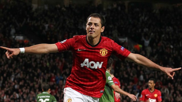 Chicharito Hernández en el Manchester United