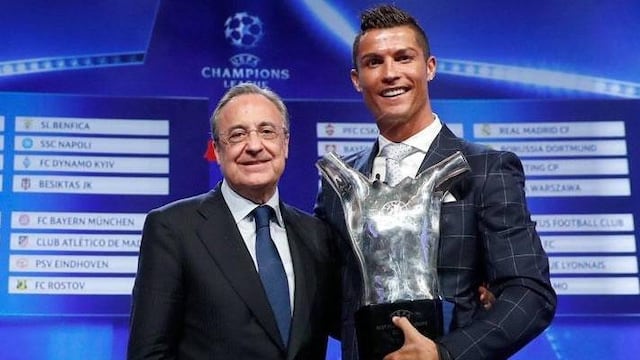 Cristiano Ronaldo, Florentino Pérez y Gareth Bale