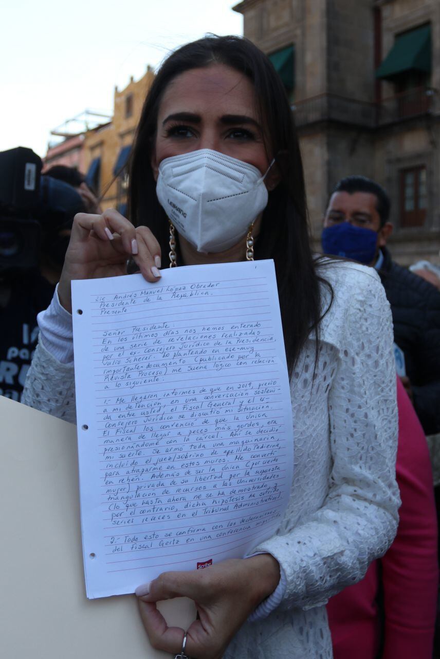 Mariana Moguel, hija de Rosario Robles, en marzo de 2022