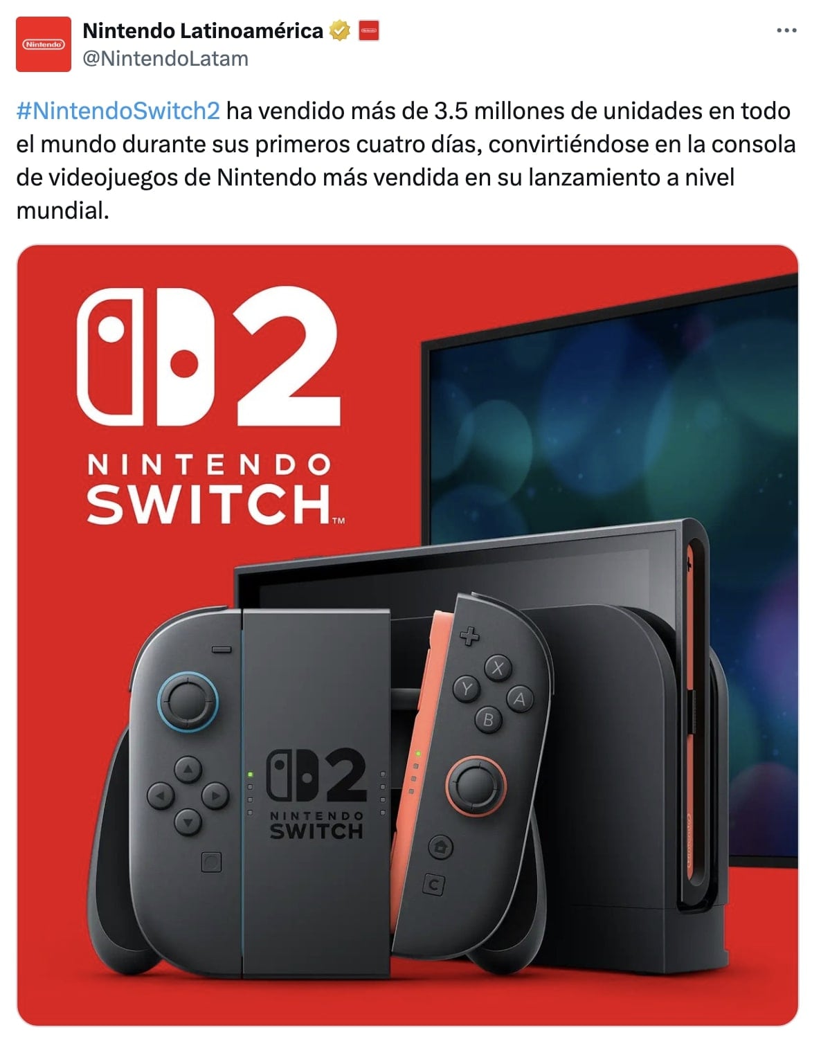 Récord de ventas Nintendo Switch 2