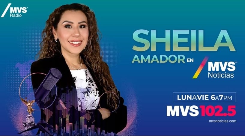 Sheila Amador, periodista y conductora en MVS