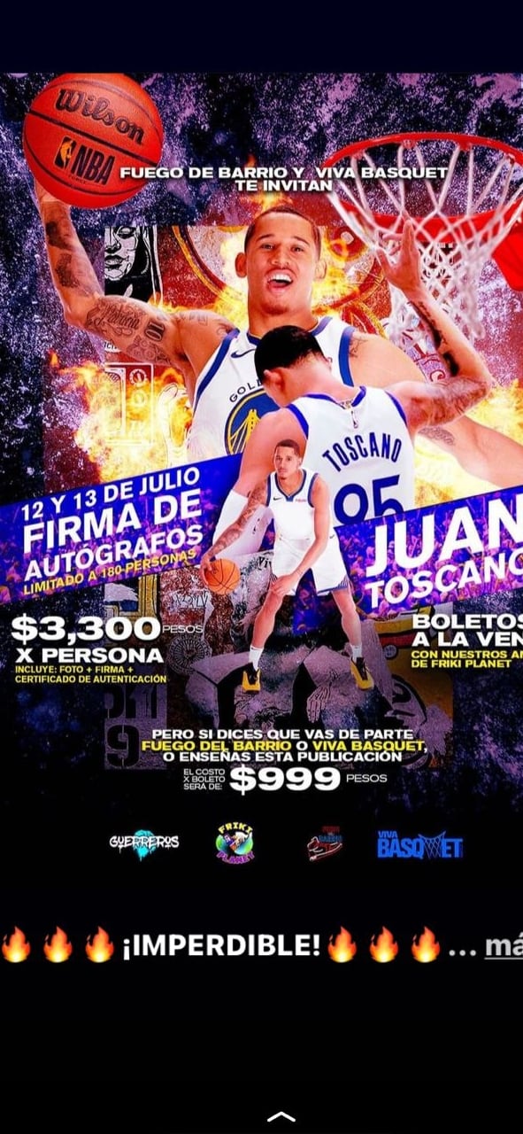 Firma de Autógrafos de Juan Toscano