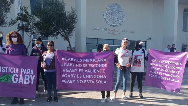 Protesta por la detención de Gabriela Escamilla Zenteno