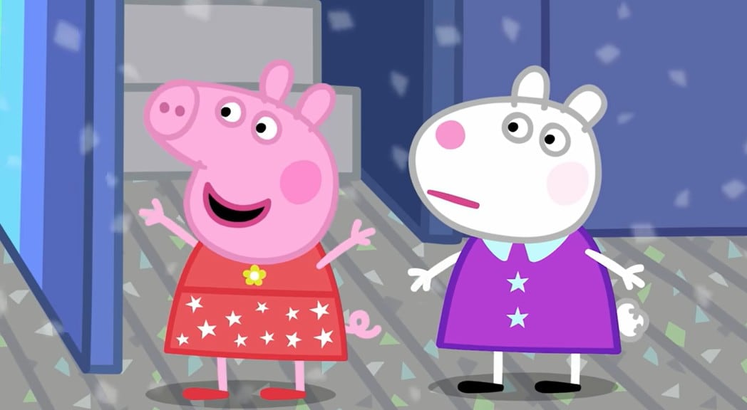 Peppa Pig baila en el autobús