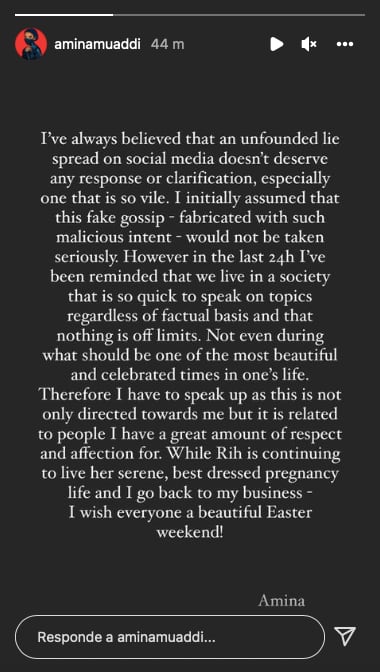 Amina Muaddi llama rumor falso a ser involucrada en ruptura de Rihanna y ASAP Rocky