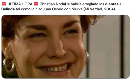 Memes sobre los dientes de Belinda