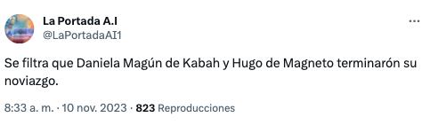 Rumor sobre Daniela Magún