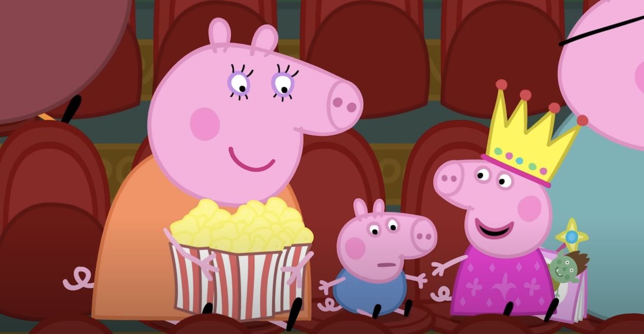 Peppa Pig y George van al cine