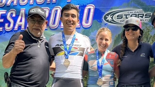 Gerardo Ulloa y Ana Ruth Clark, campeón indiscutido en el Ciclismo de Montaña.