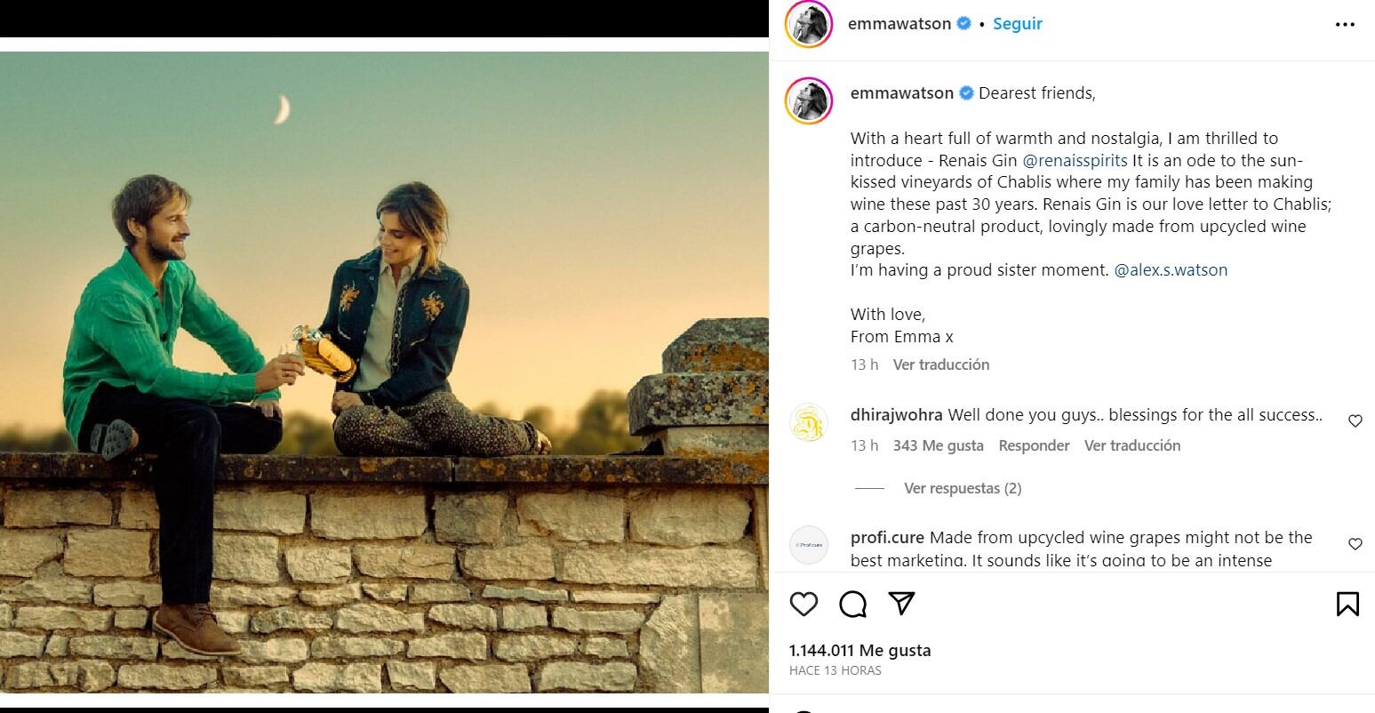 Emma Watson y su hermano Alex