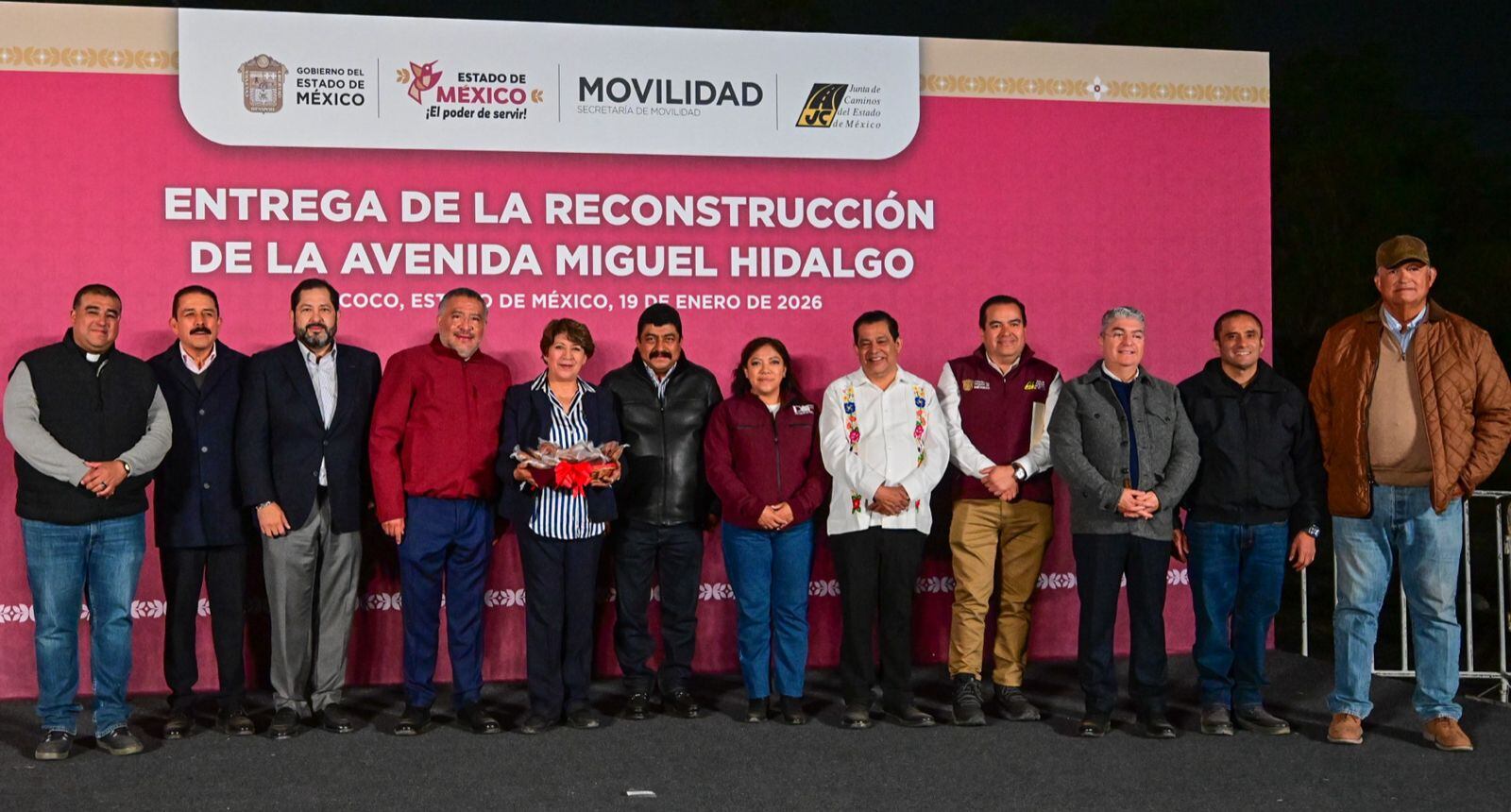 Delfina Gómez entrega reconstrucción de Av. Miguel Hidalgo en Texcoco con inversión estatal de 40 mdp