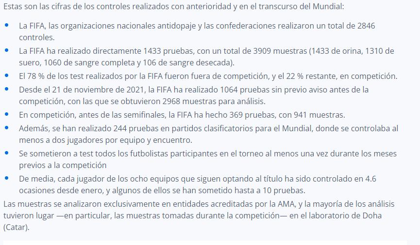 FIFA pruebas antidopaje