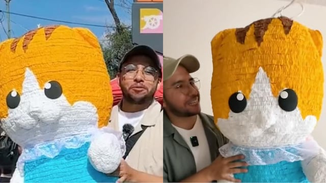Llena una piñata con 10 mil pesos en ternurines de colecciones de Sylvanian Family