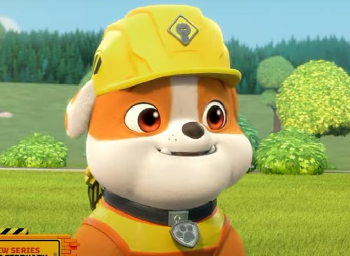 ¿Qué raza es Rubble de Paw Patrol?