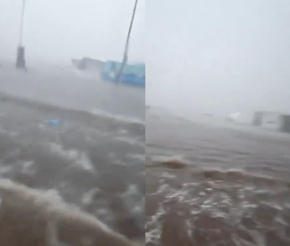 Afectaciones en Guaymas por huracán Polo