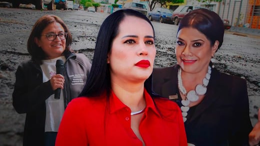 Sandra Cuevas alerta a Clara Brugada y Aleida Alavez sobre baches en Iztapalapa