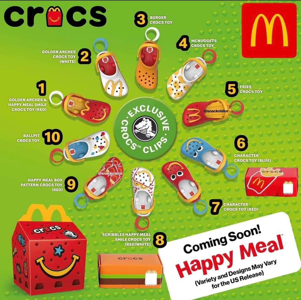 La Cajita Feliz de McDonald’s Crocs
