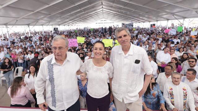 Claudia Sheinbaum y Rubén Rocha Moya