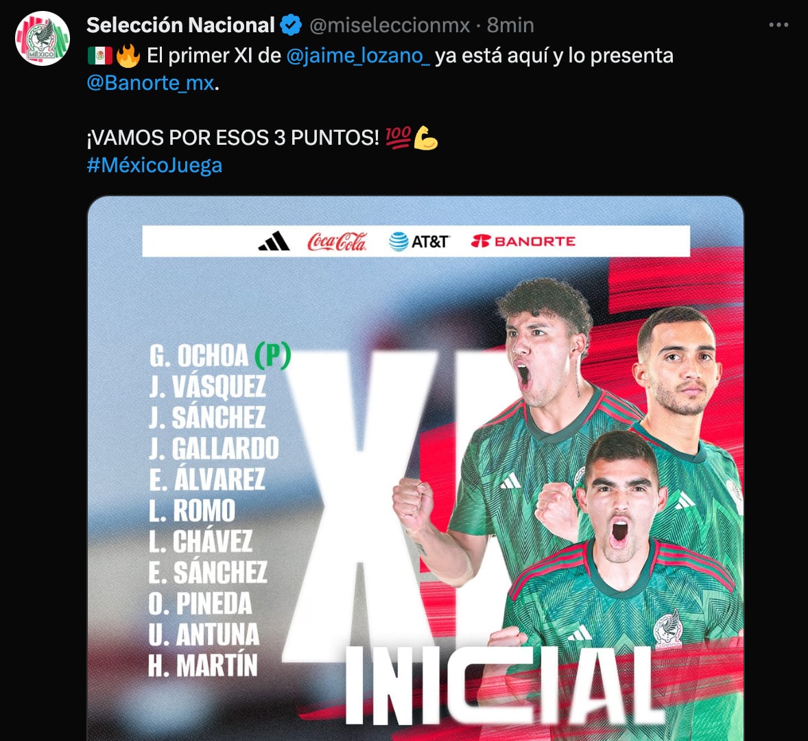 Selección Mexicana vs Honduras