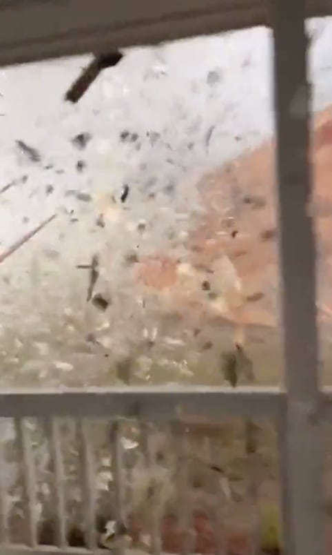 Tornado en Ellabell, Georgia