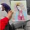 Abuelito vende dibujo de la Virgen de Guadalupe para comprar leche a sus nietos