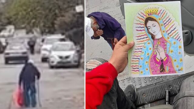 Abuelito, dibujo Virgen de Guadalupe