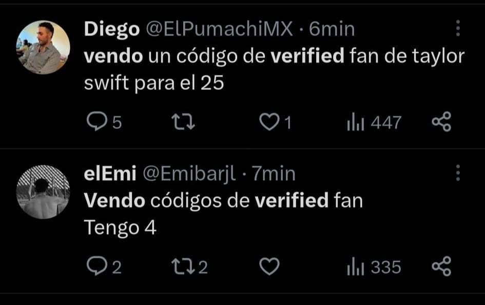 Denuncian a revendedores de códigos para Taylor Swift