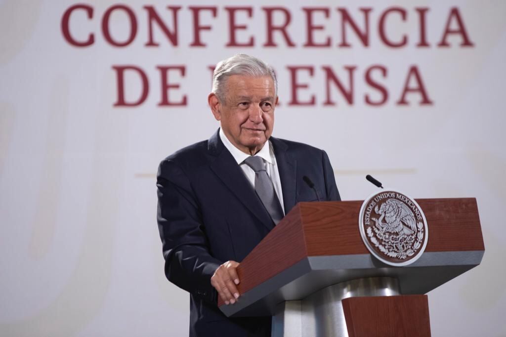 AMLO en la conferencia mañanera del 18 de julio de 2022