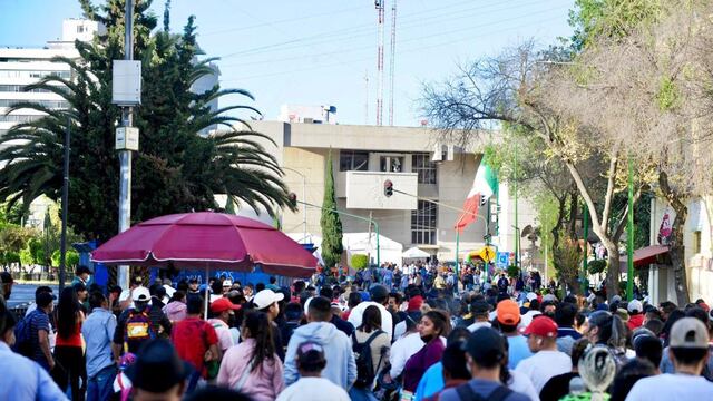 Manifestación en apoyo a Sandra Cuevas