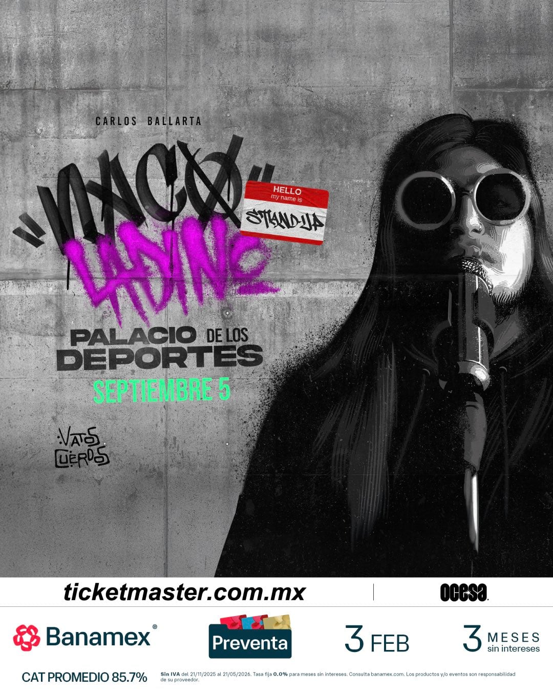 Carlos Ballarta en el Palacio de los Deportes