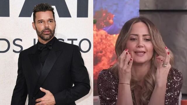 Andrea Legarreta y Ricky Martin