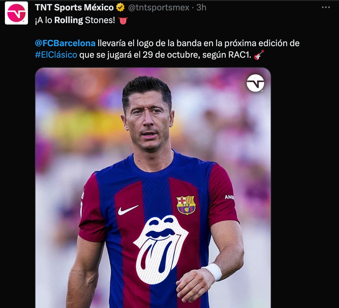 FC Barcelona usaría logo de los Rolling Stones